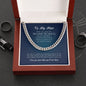 To My Man | I Love You More The You'll Ever Know - Cuban Link Chain