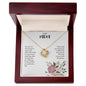 To My Mom | I Love You With all My Heart - Love Knot Necklace
