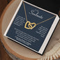 To My Soulmate | I Love You Forever & Always - Interlocking Hearts necklace