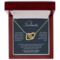 To My Soulmate | I Love You Forever & Always - Interlocking Hearts necklace