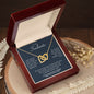 To My Soulmate | I Love You Forever & Always - Interlocking Hearts necklace