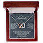 To My Soulmate | I Love You Forever & Always - Interlocking Hearts necklace